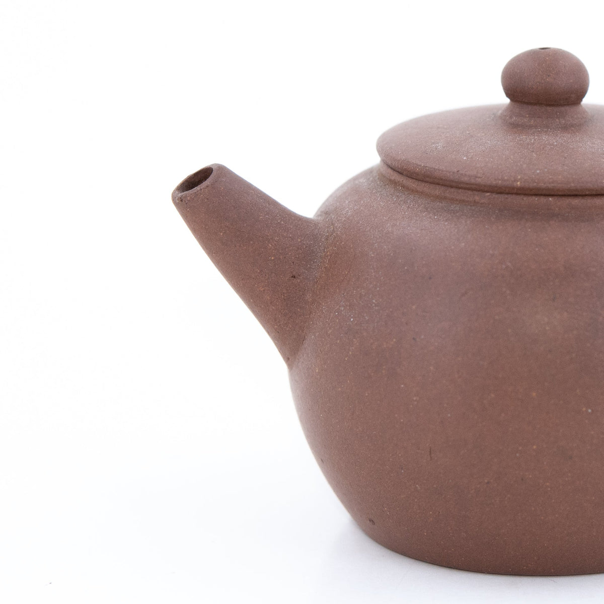 Antique Yixing JuLun Zhu Shape Shape Chinese Teapot (Flat Lid)