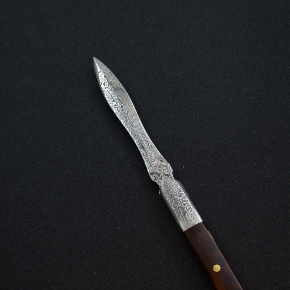 Damascene Style Stainless Steal Hard Wood Puerh Prying Knife