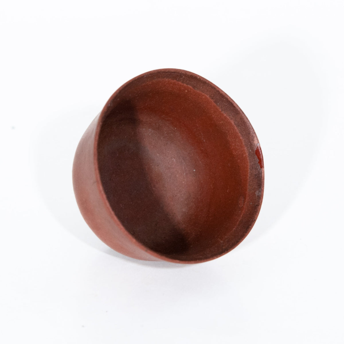 Antique Repaired Chinese Yixing Zini Round Tea Cup