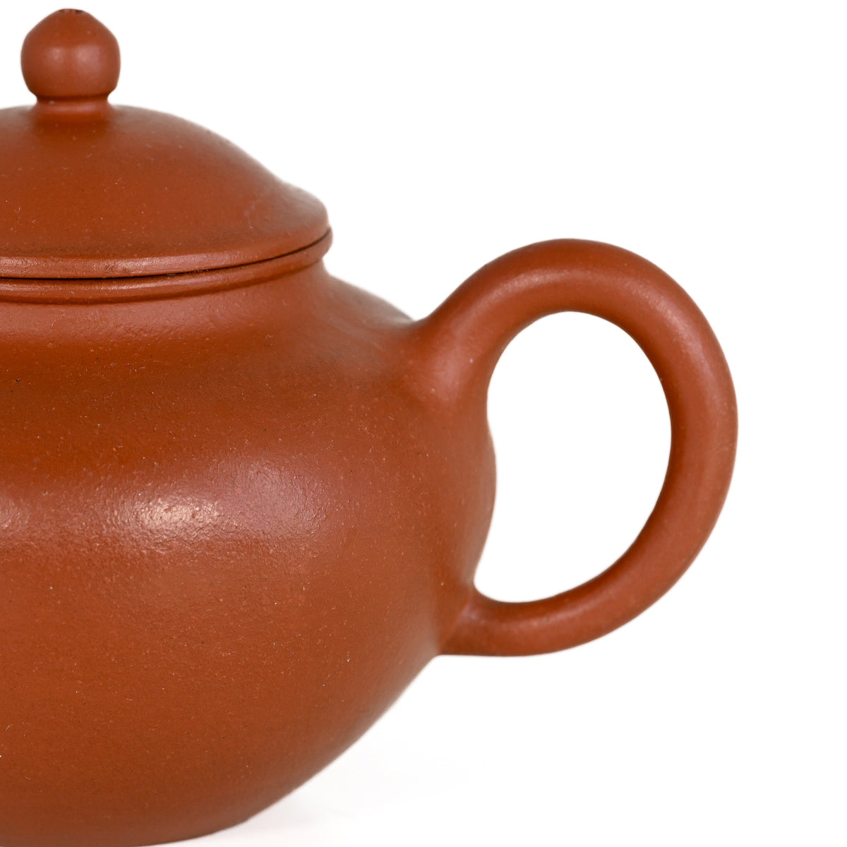 Yixing 1980's Zhuni Pan Shape Chinese Teapot