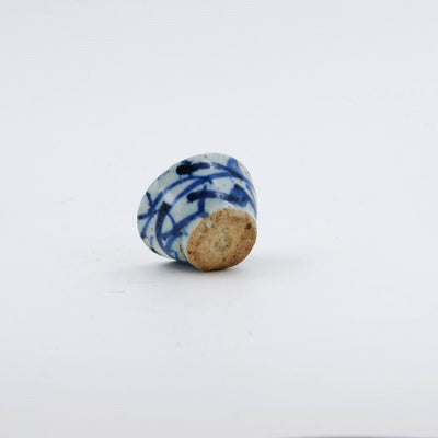 Early 20th Century Miniature Blue And White Porcelain Tea Cup