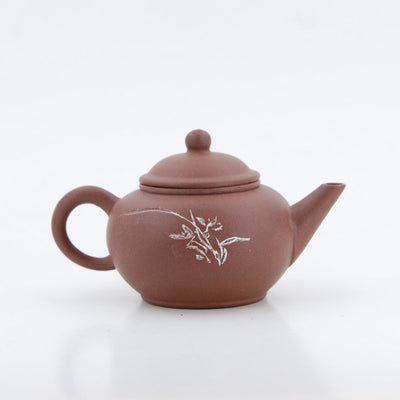 Yixing 1980's #8 Zini Flower and Poem Series Set of 4 Yixing Teapots - Mei Lan Zhu Qu (Plum, Orchid, Bamboo, Chrysanthemum)