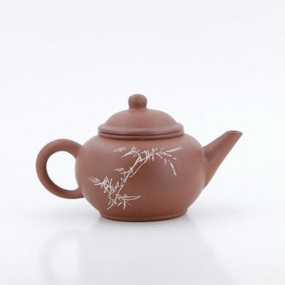 Yixing 1980's #8 Zini Flower and Poem Series Set of 4 Yixing Teapots - Mei Lan Zhu Qu (Plum, Orchid, Bamboo, Chrysanthemum)