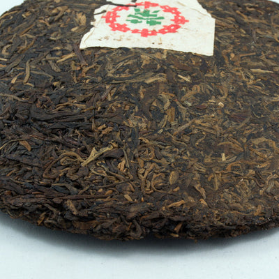 1990 Premium Pu-Erh Tea Cake, Iron Mold, CNNP, Import/Export Corporation,  (Raw/Sheng)