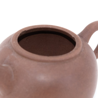 Antique Yixing JuLun Zhu Shape Shape Chinese Teapot (Flat Lid)