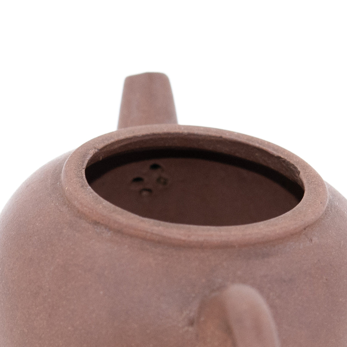 Antique Yixing JuLun Zhu Shape Shape Chinese Teapot (Flat Lid)