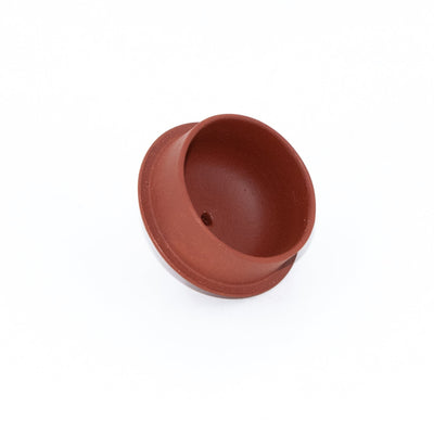 Yixing 1980's Zhuni Lipi Pan Shape Chinese Teapot