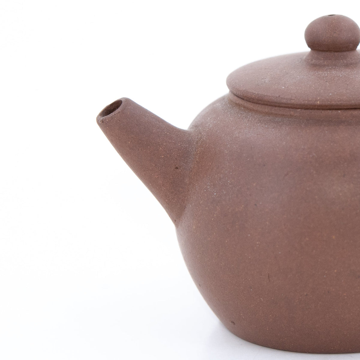 Antique Yixing JuLun Zhu Shape Shape Chinese Teapot (Flat Lid)