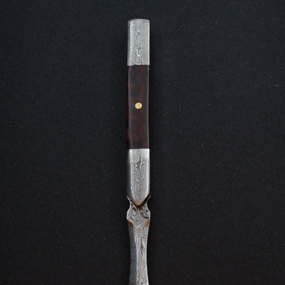 Damascene Style Stainless Steal Hard Wood Puerh  Prying Knife