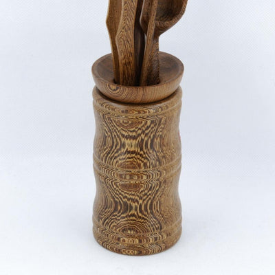 Chinese Cha Dao Natural Wenge Wood Bamboo Shape Tea Utensils W2