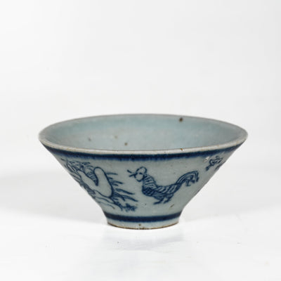 Handmade Wood Fired Chinese Antique Style Porcelain Chicken Tea Cup