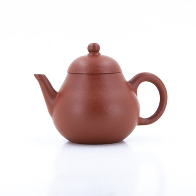 1980 Yixing Zhuni Straight Spout High Pear Shape Chinese Teapot #9