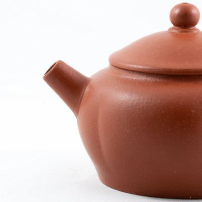 Yixing 1980's Zhuni flower petal Shape Chinese Teapot