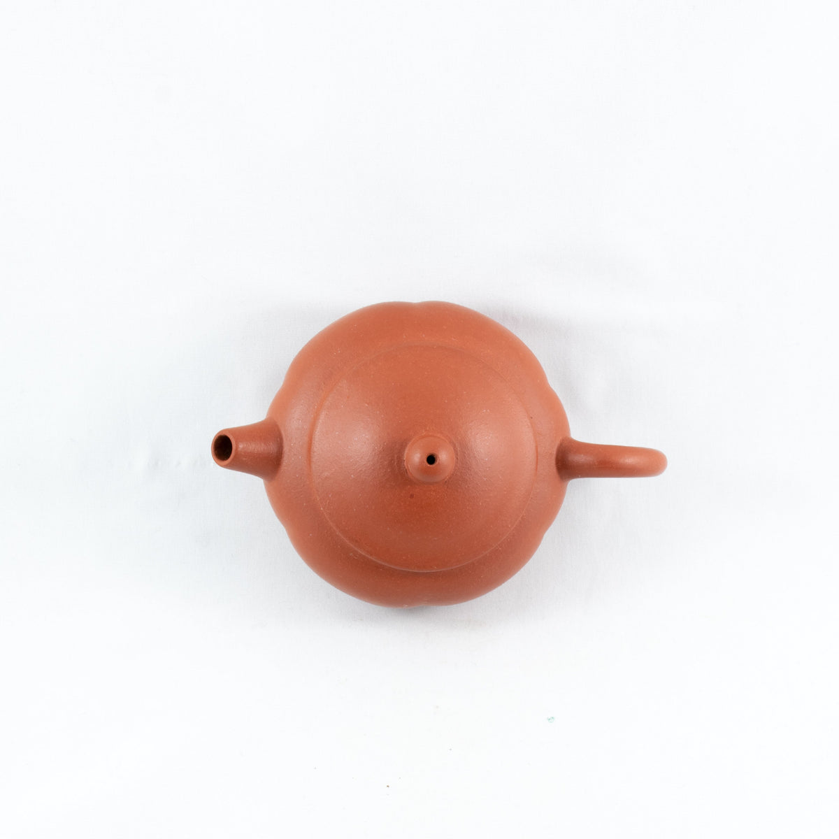 Yixing 1980's Zhuni flower petal Shape Chinese Teapot