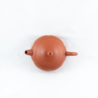 Yixing 1980's Zhuni flower petal Shape Chinese Teapot