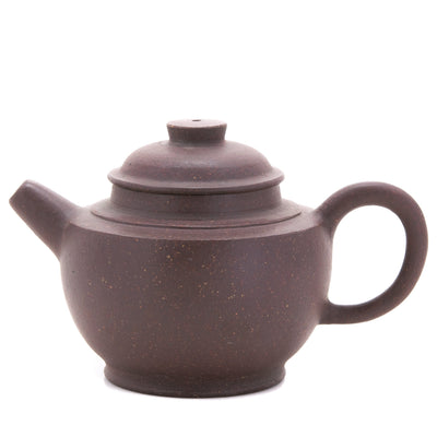 1980's Yixing Zini Flat Shoulder JuLun Zhu (巨輪珠) Chinese Teapot