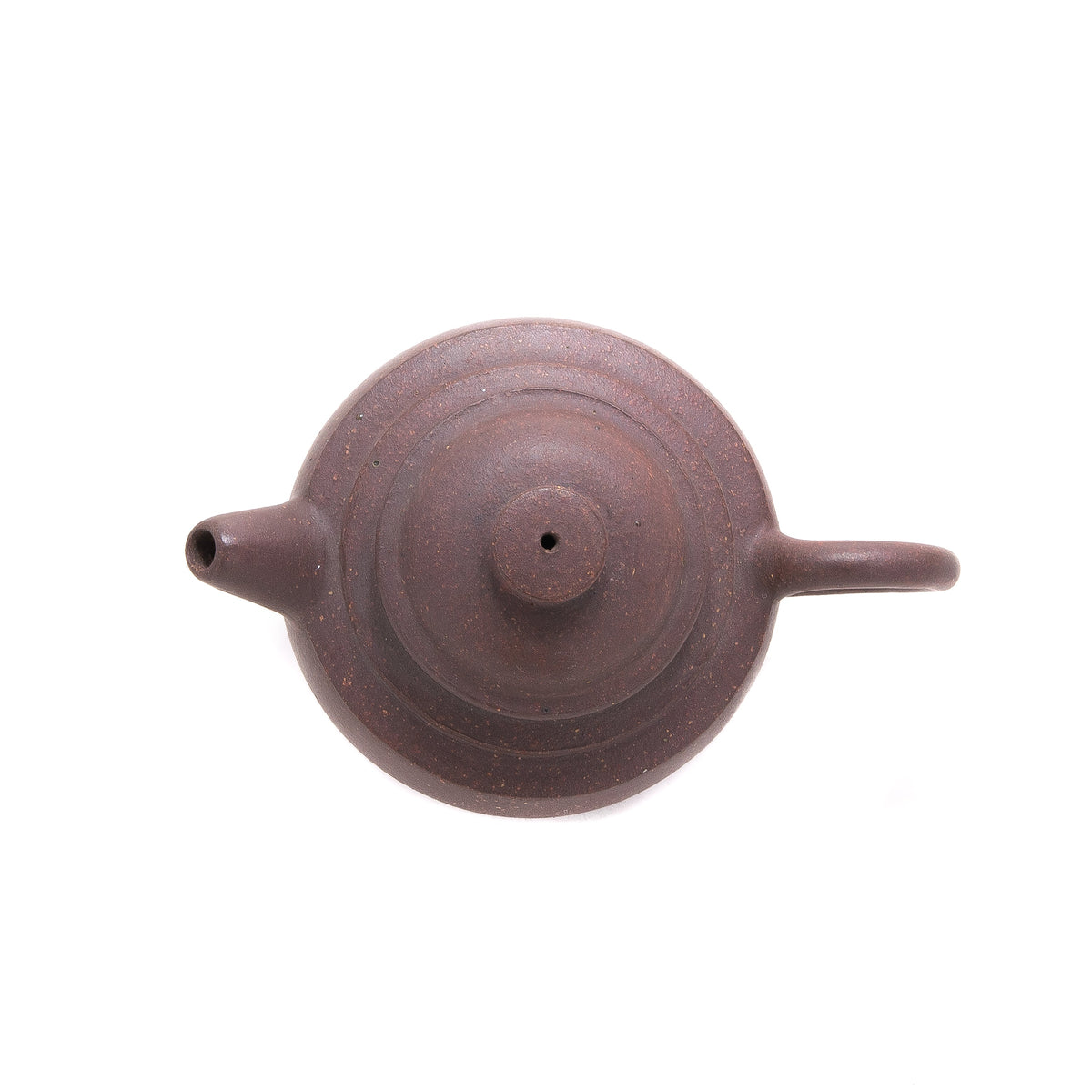 1980's Yixing Zini Flat Shoulder JuLun Zhu (巨輪珠) Chinese Teapot