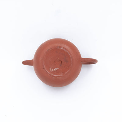 Antique Chao Zhou Red Clay Flat Lid Shui Ping Chinese Teapot (Handle Glued)