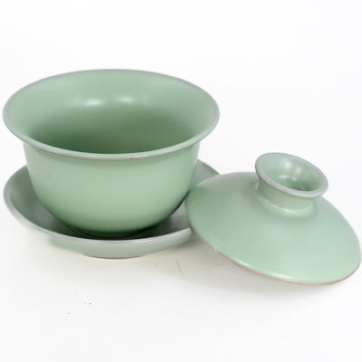Green Celadon Ru Yao Porcelain Gaiwan