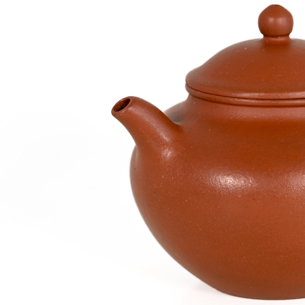 Yixing 1980's Zhuni Pan Shape Chinese Teapot