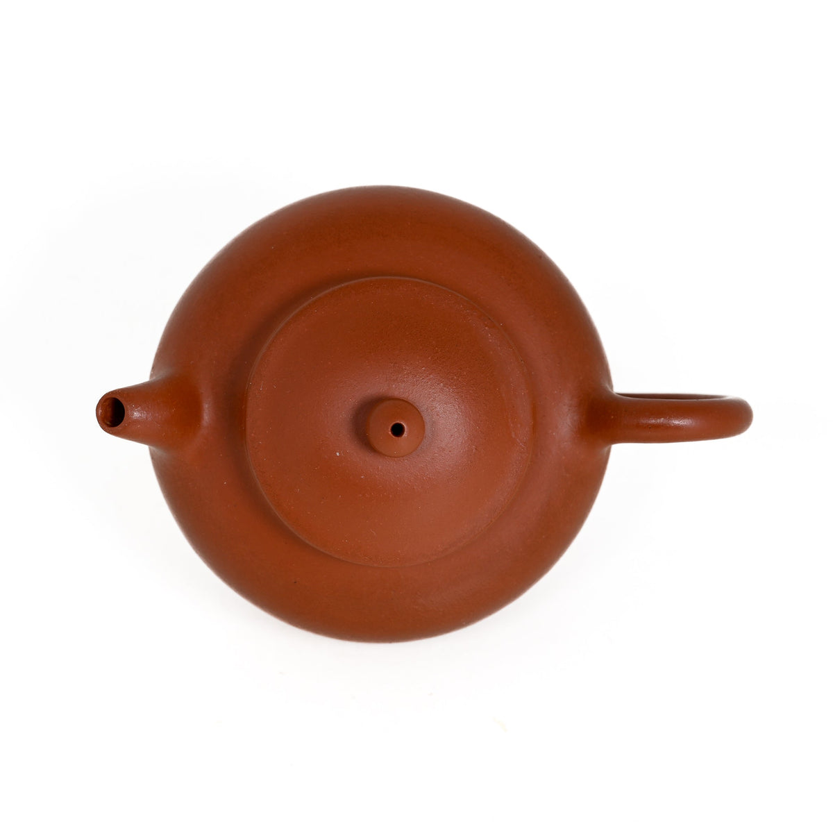 Yixing 1980's Zhuni Pan Shape Chinese Teapot